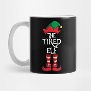 Tired Elf Matching Family Christmas Mug